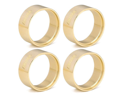 Injora 1.0" Brass Beadlock Wheel Clamp Rings (Gold) (4)