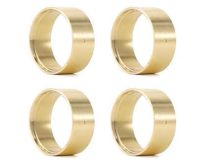 Injora 1.0" Brass Beadlock Wheel Clamp Rings (Gold) (4)