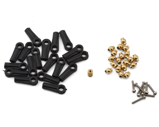 Injora Axial SCX24 Stainless Steel High Clearance Suspension Links Set (Silver)