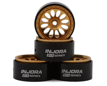 Injora 0.7" D19 Ripple Aluminum Micro Crawler Beadlock Wheels