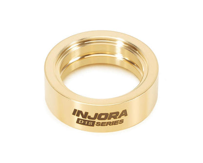 Injora Axial SCX30 0.7" D18 Beadlock wheels Brass Clamp Rings (4) (10g ea)