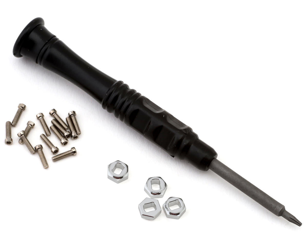 Injora 0.7" D19 ModuWheel Brass & Aluminum Micro Crawler Beadlock Wheels