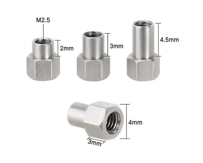 Injora 2.5mm Steel Wheel Nuts Set (2mm/3mm/5mm)