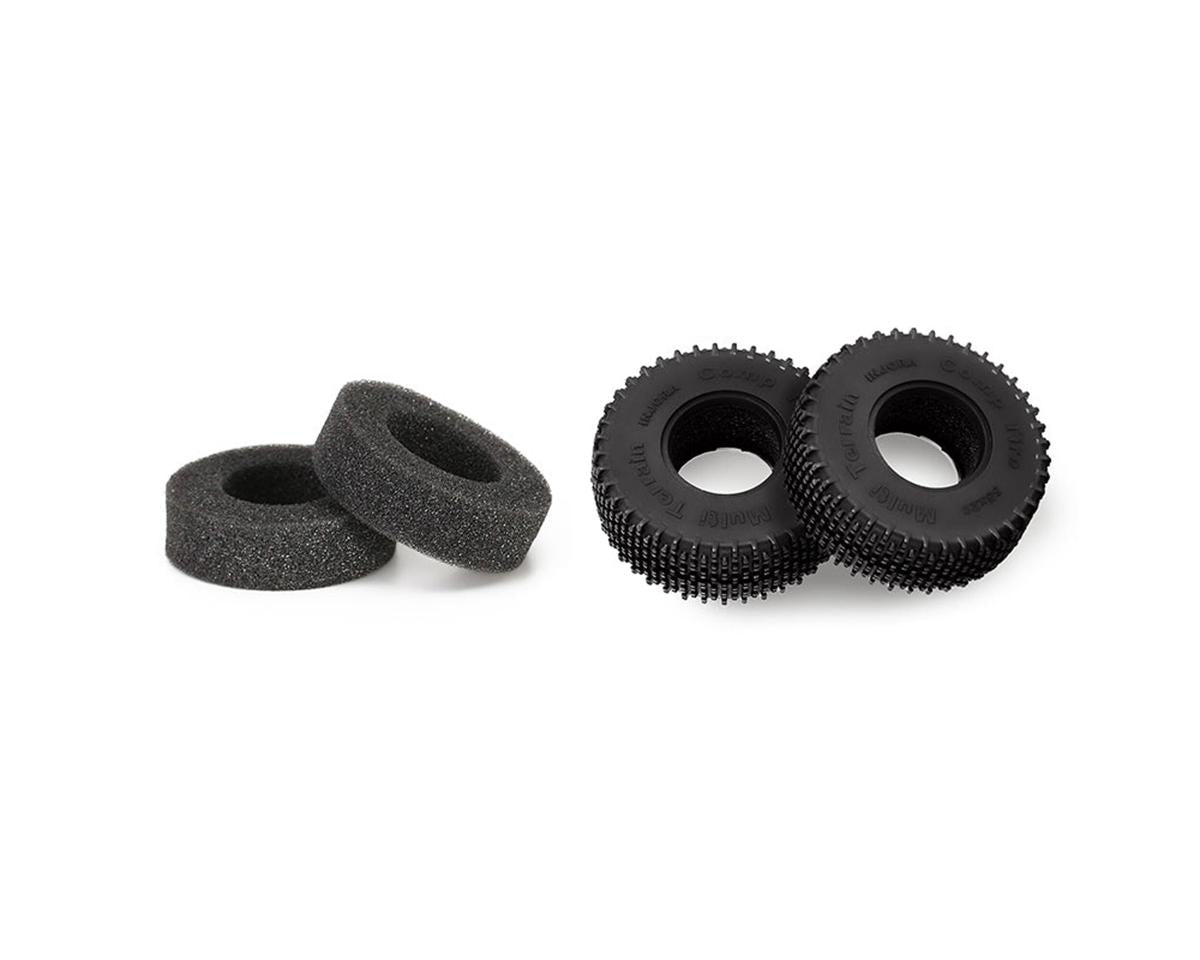 Injora 1.0" Comp Pin Multi-Terrain Micro Rock Crawler Tires (4) (S5)