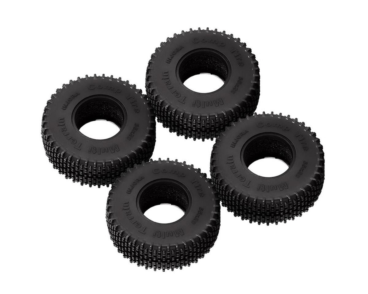 Injora 1.0" Comp Pin Multi-Terrain Micro Rock Crawler Tires (4) (S5)