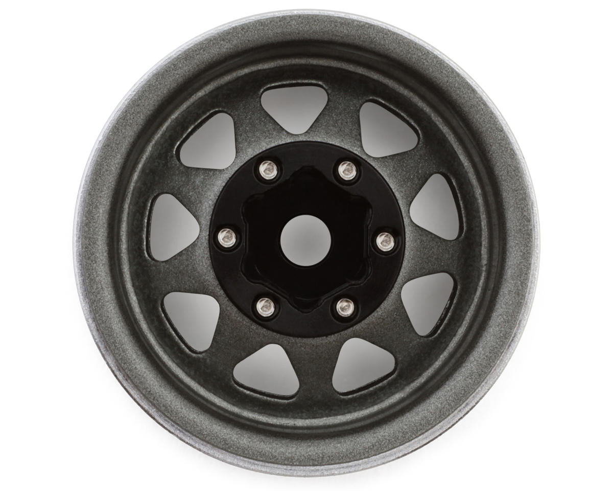 Injora 1.0" Deep Dish Stamped Steel Micro Rock Crawler Beadlock Wheels