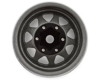 Injora 1.0" Deep Dish Stamped Steel Micro Rock Crawler Beadlock Wheels