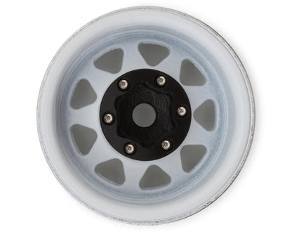 Injora 1.0" Deep Dish Stamped Steel Micro Rock Crawler Beadlock Wheels