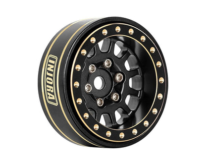 Injora 1.0" Brass Multi-Spoke Micro Rock Crawler Beadlock Wheels (42g ea)