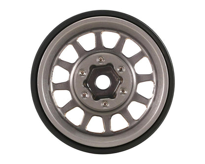 Injora 1.0" Brass Multi-Spoke Micro Rock Crawler Beadlock Wheels (42g ea)