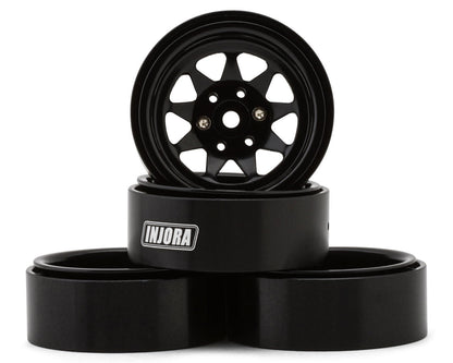 Injora 1.3" Stamped Steel Micro Rock Crawler Beadlock Wheels