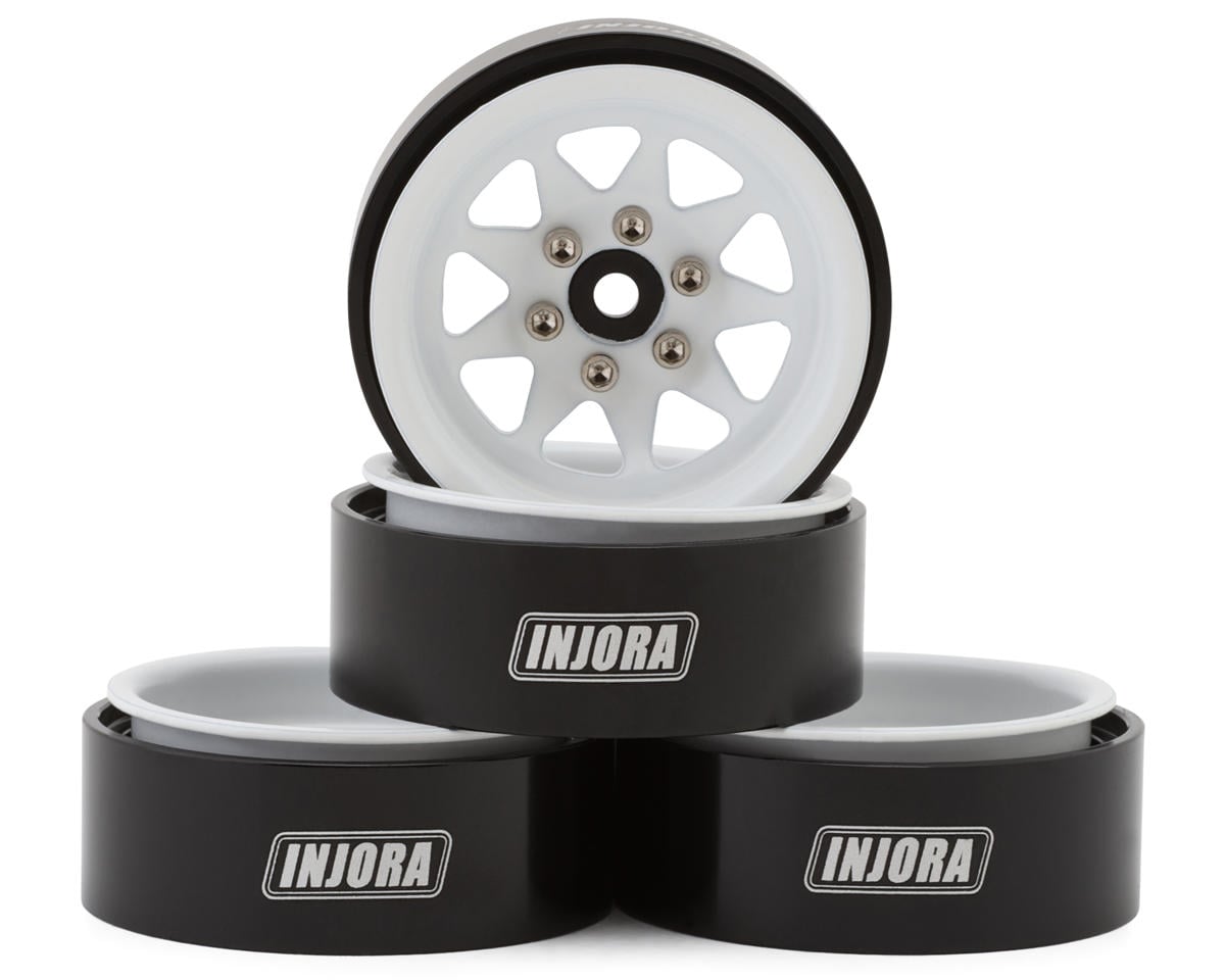 Injora 1.3" Stamped Steel Micro Rock Crawler Beadlock Wheels