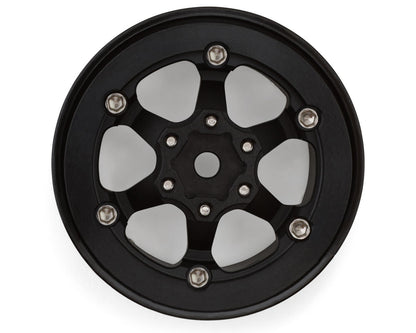 Injora 1.3" 6-Slot Aluminum Micro Crawler Beadlock Wheels (23g ea)