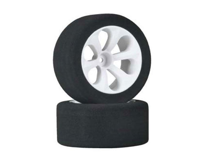 Jaco Prism Low Profile 1/10 Mounted Truck Front Foam Tires (Purple)