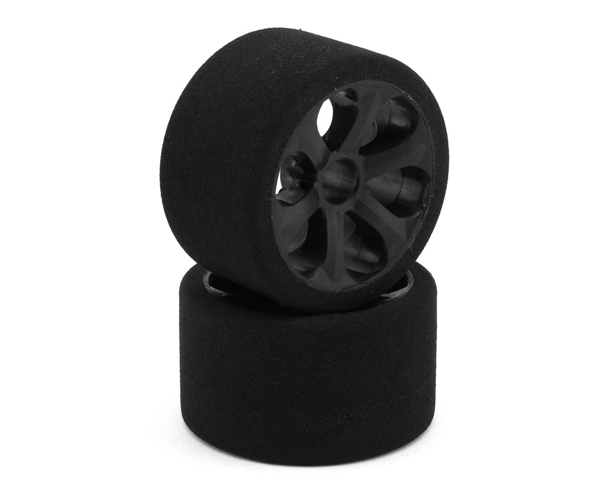 Jaco Prism 1/12 Mounted Foam Front Tires (Black) (2) (Mint)