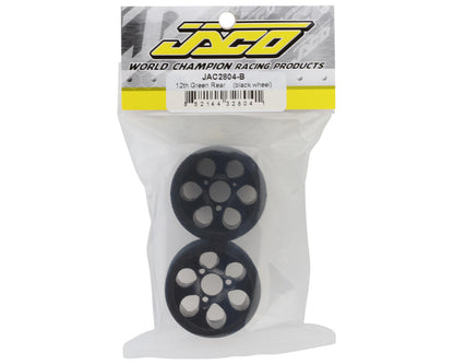 Jaco Prism 1/12 Mounted Foam Rear Tires (Black) (2) (Green)