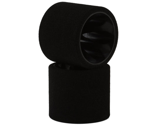 Jaco Prism 1/12 Mounted Foam Rear Tires (Black) (2) (Pink)