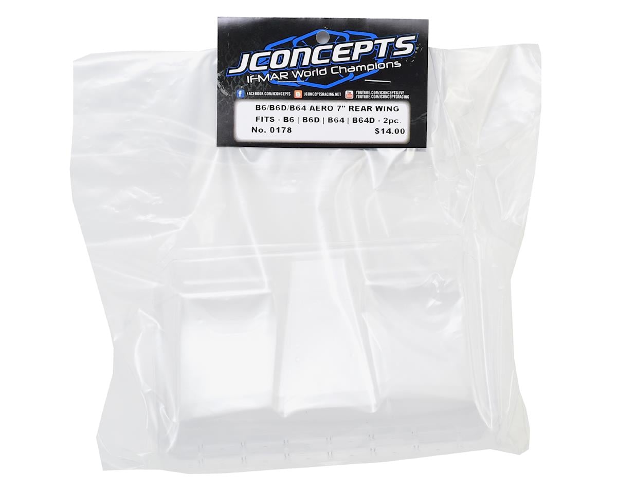 JConcepts Yokomo "Aero" S-Type 7" Rear Wing (2)