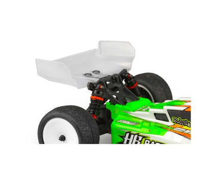 JConcepts HB D418 "Aero" S-Type Rear 1/10 Buggy Wing (2) (Clear)