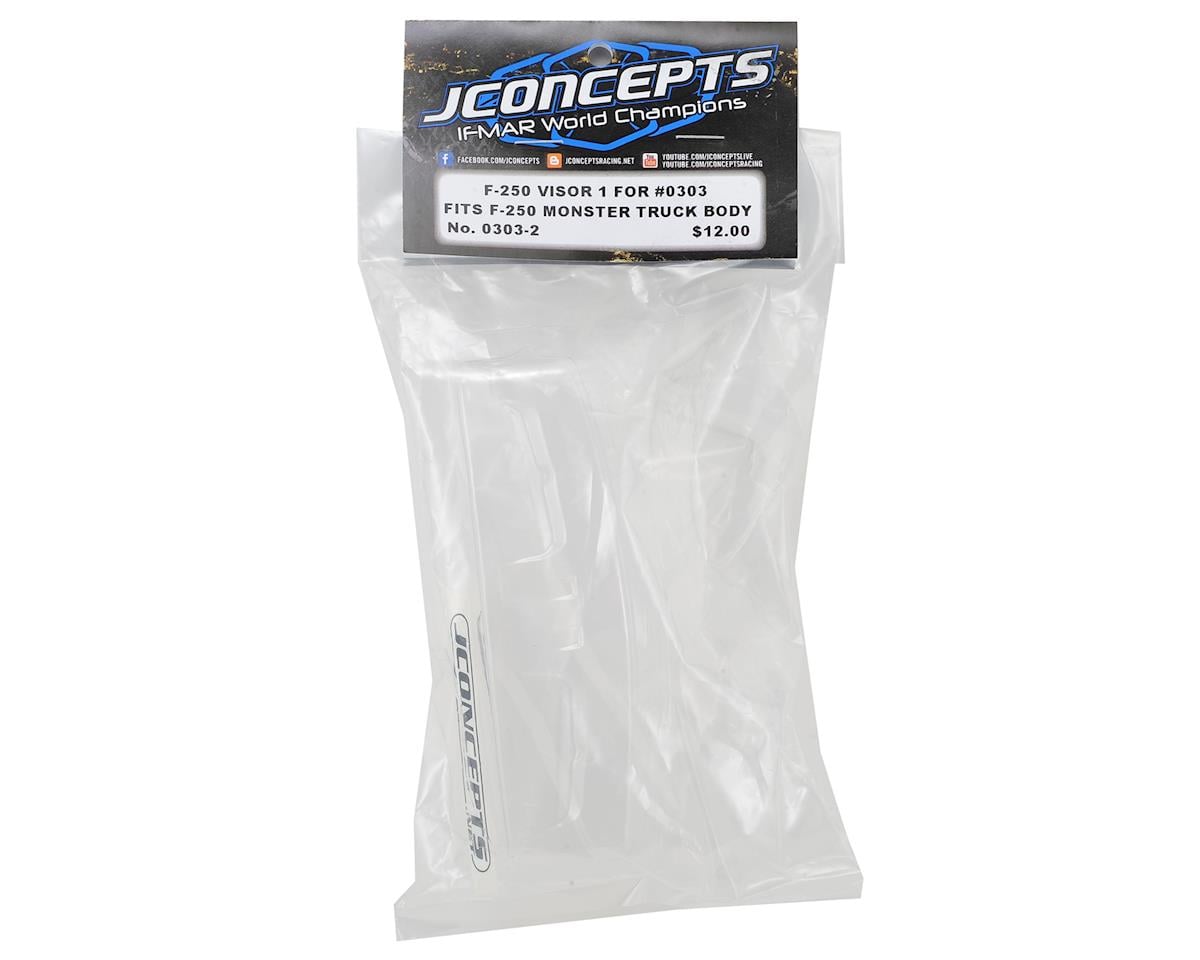 JConcepts 1993 Ford F-250 Monster Truck Body Visor (Clear)