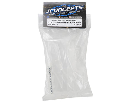 JConcepts 1993 Ford F-250 Monster Truck Body Visor (Clear)