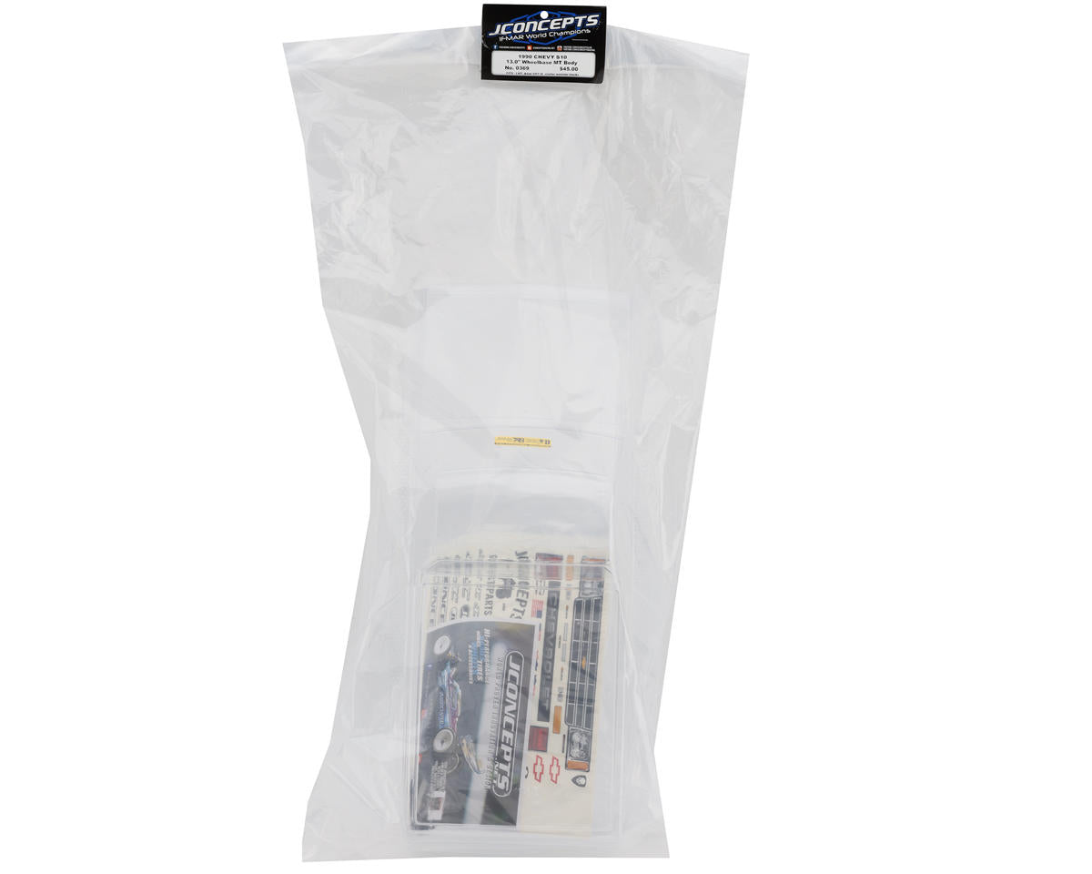 JConcepts 1990 Chevy S10 Regular Cab 1/10 Monster Truck Body (Clear) (13.0”)