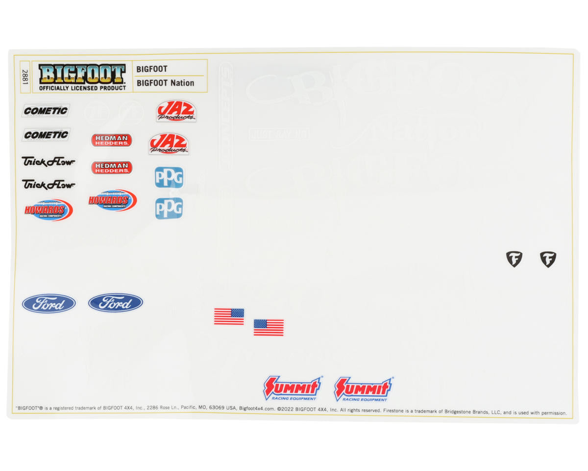 JConcepts 2005 Ford F-250 "BIGFOOT" Tribute Monster Truck Body (Clear)