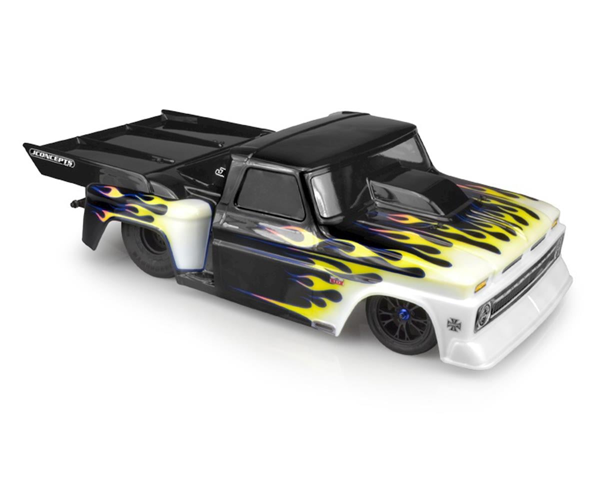 JConcepts 1966 Chevy C10 Step-Side Street Eliminator Drag Racing Body (Clear)