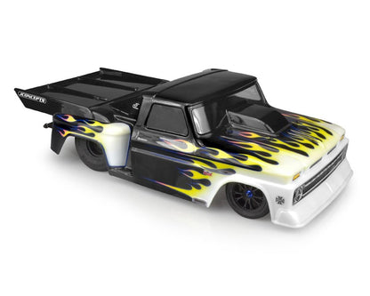 JConcepts 1966 Chevy C10 Step-Side Street Eliminator Drag Racing Body (Clear)