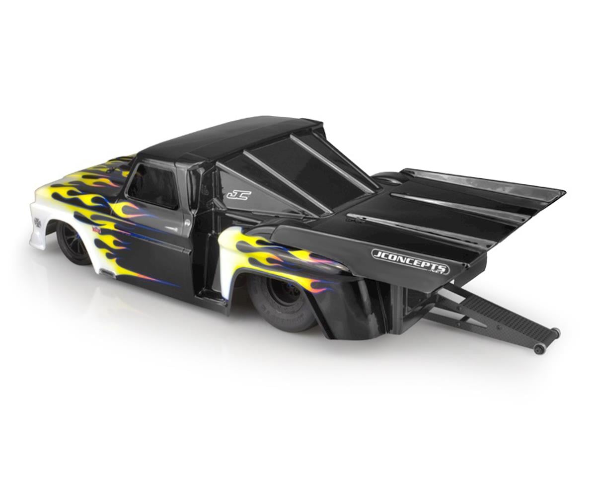 JConcepts 1966 Chevy C10 Step-Side Street Eliminator Drag Racing Body (Clear)
