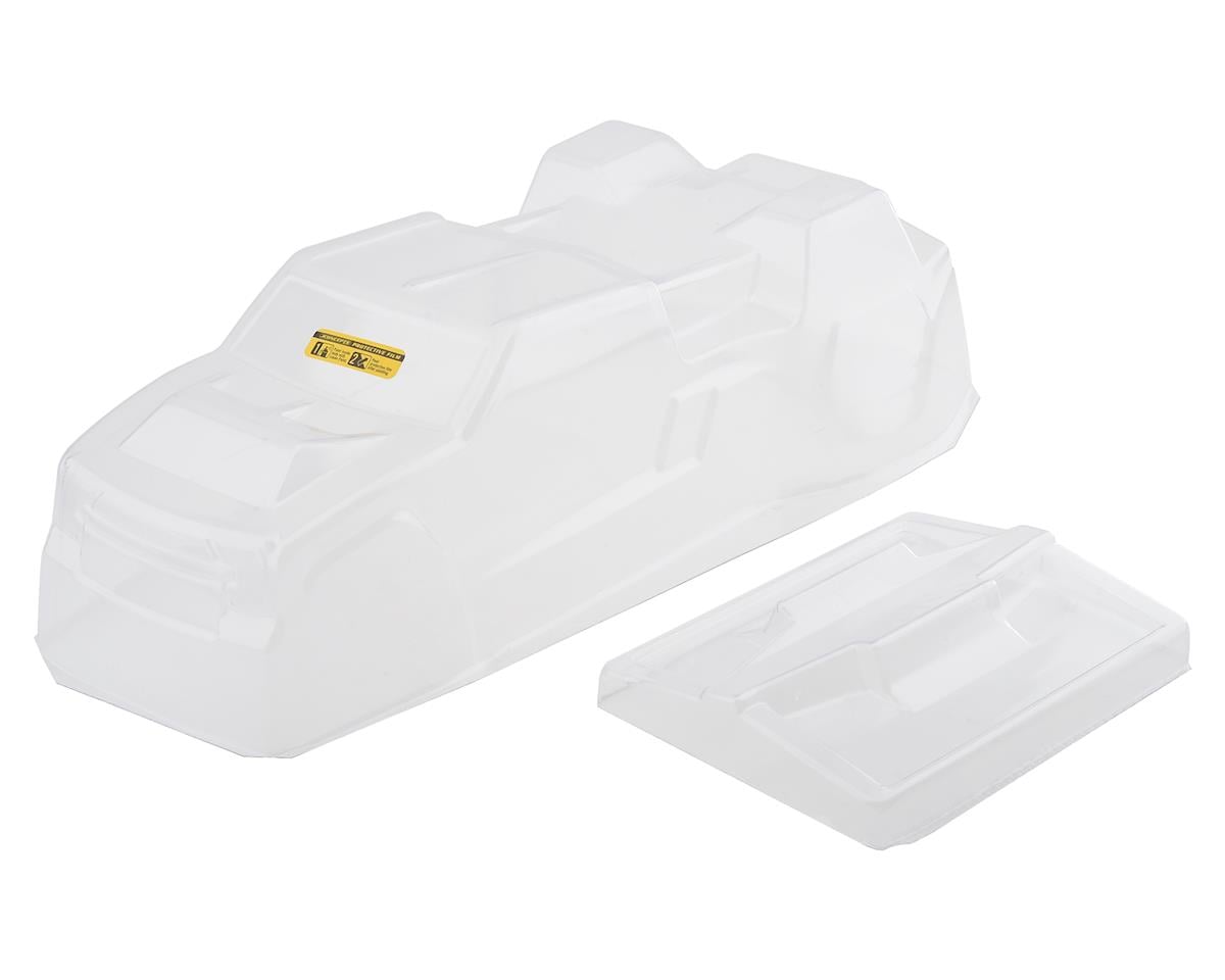JConcepts F2 Stadium Truck Body w/Spoiler for Traxxas Rustler VXL (Clear)