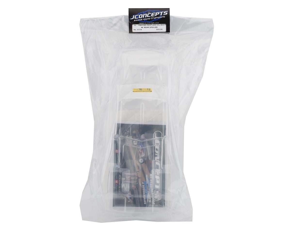 JConcepts F2 Stadium Truck Body w/Spoiler for Traxxas Rustler VXL (Clear)