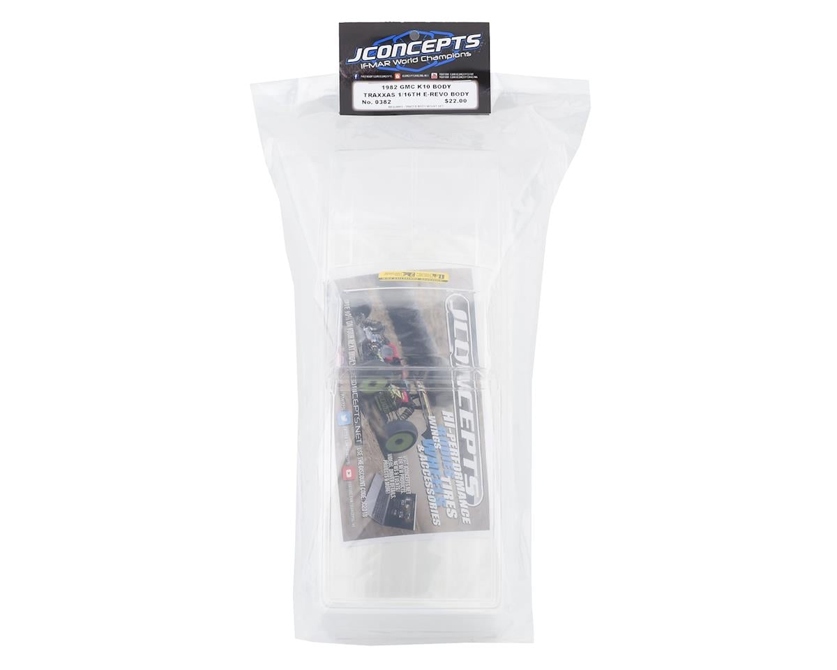 JConcepts 1982 GMC K10 Body for Traxxas 1/16 E-Revo (Clear)