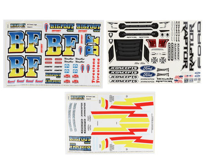 JConcepts 2020 Ford Raptor "BIGFOOT" Power Logo Monster Truck Body