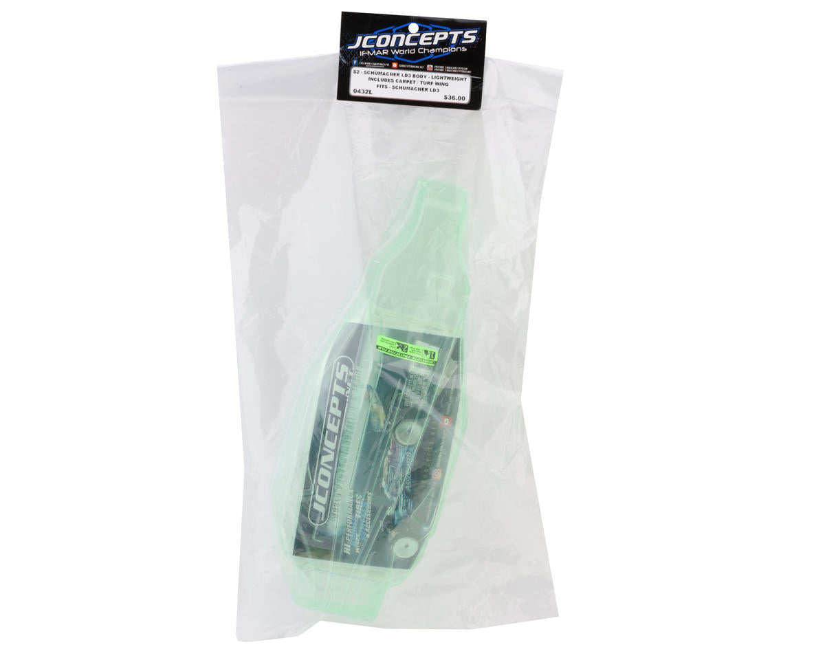 JConcepts Schumacher LD3 "S2" Body (Clear) (Light Weight)