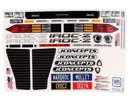 JConcepts 1987 Chevy Camaro IROC Drag Racing Body (Clear)