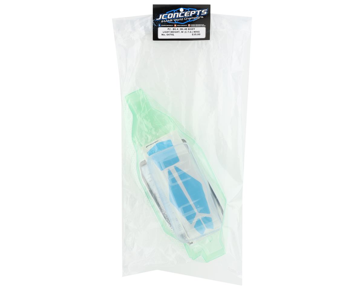 JConcepts RC10 B6.4/B6.4D "P2" Buggy Body w/Carpet Wing (Clear)