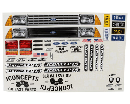 JConcepts 1985 Ford Aerostar "BIGFOOT" Shuttle Regulator Body (Clear)