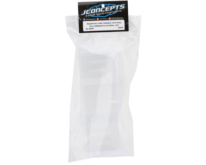 JConcepts Razor Pre-Trimmed 1/8  Off-Road Polycarbonate Wing Set (Clear)