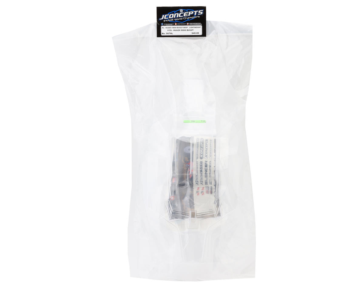 JConcepts Mugen MBX8 "P2" 1/8 Nitro Buggy Body (Clear)