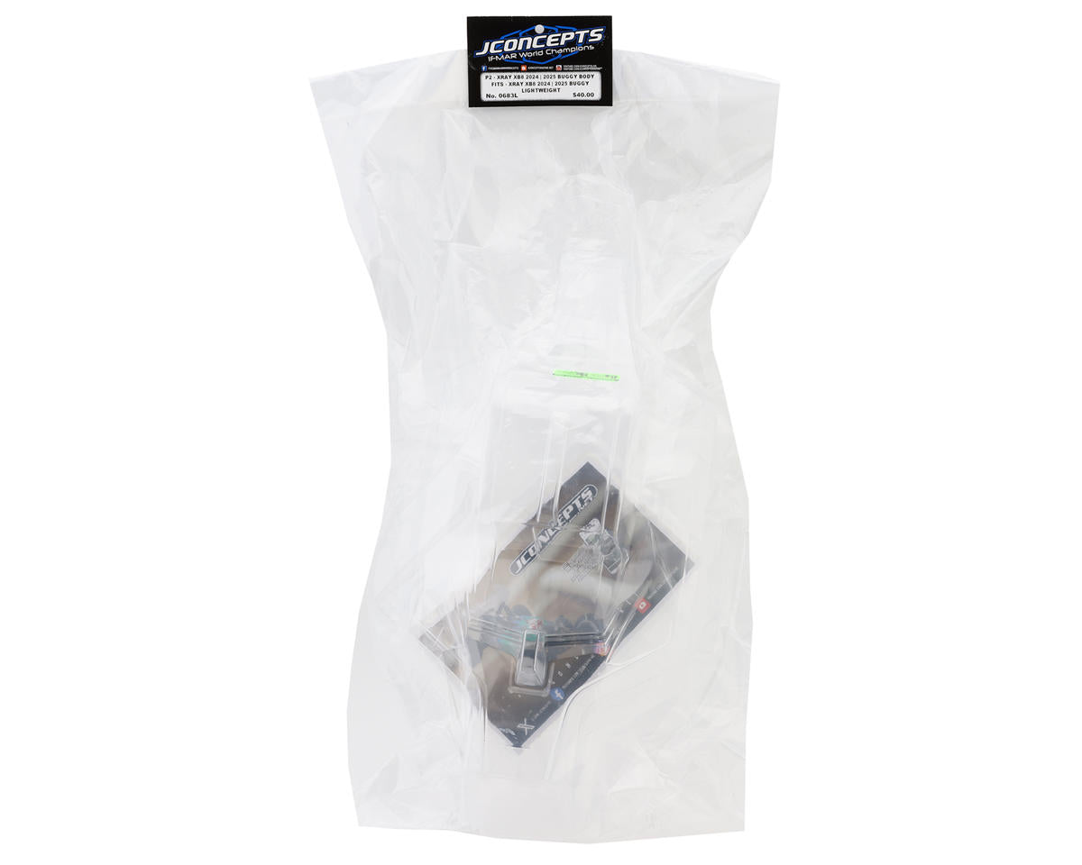 JConcepts XRAY XB8 "P2" 1/8 Nitro Buggy Body (Clear) (Light Weight)