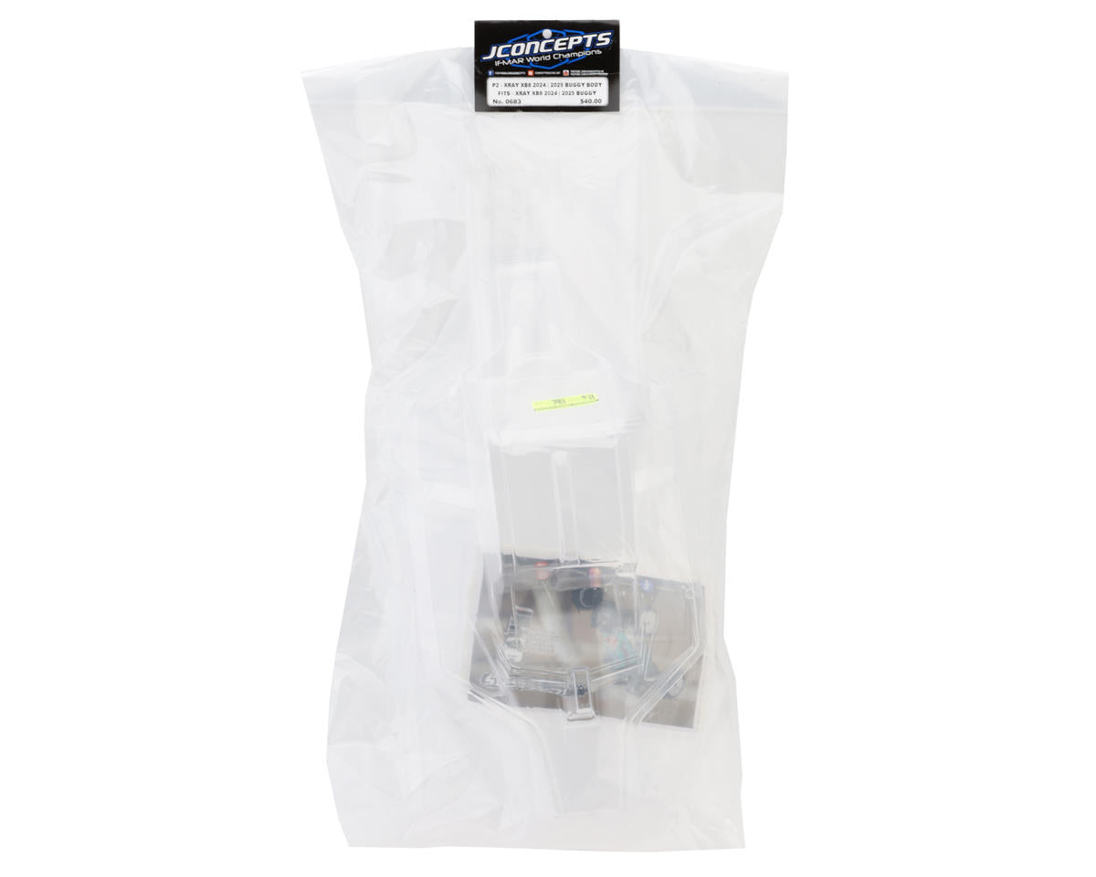 JConcepts XRAY XB8 "P2" 1/8 Nitro Buggy Body (Clear)