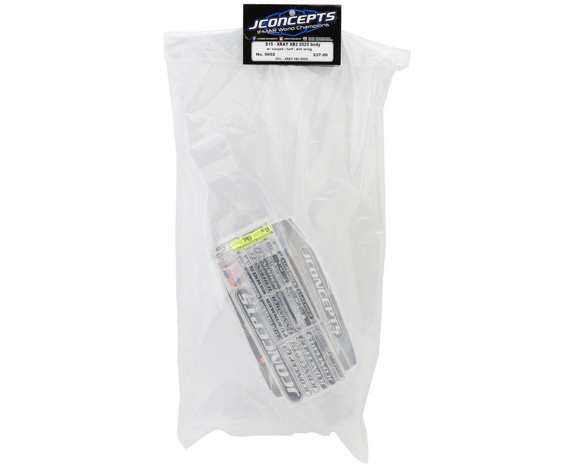 JConcepts XRAY XB2 2025/2026 "S15" 1/10 Buggy Body (Clear)