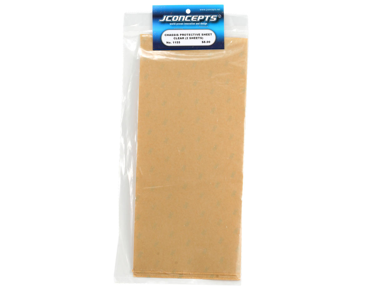 JConcepts Chassis Protective Film Sheet (Clear) (2) (13.25x5.5")