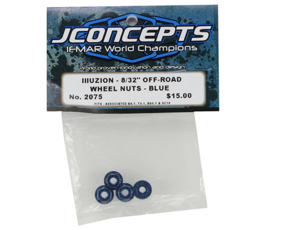 JConcepts Associated RC10/10T 8/32" Lightweight Aluminum Locking Wheel Nuts