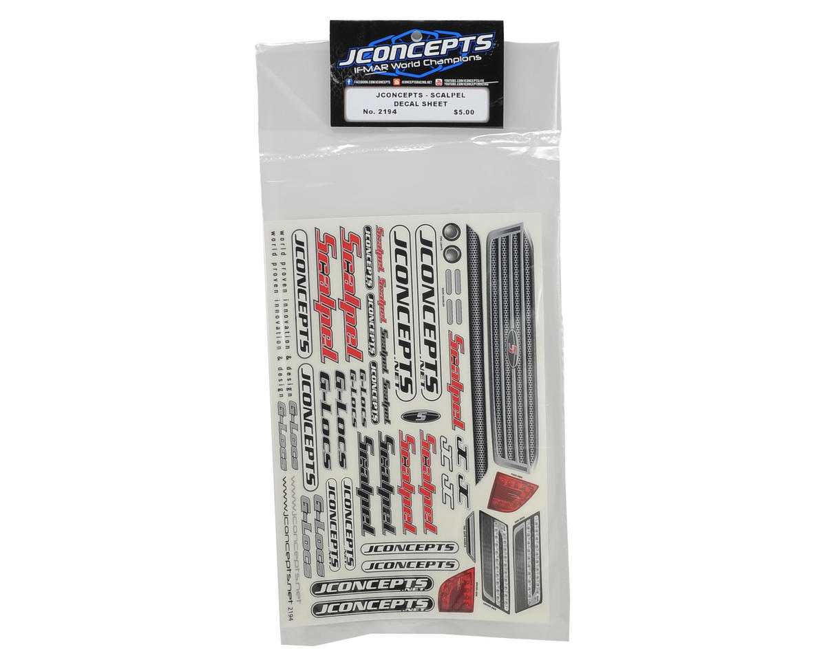 JConcepts Scalpel Decal Sheet