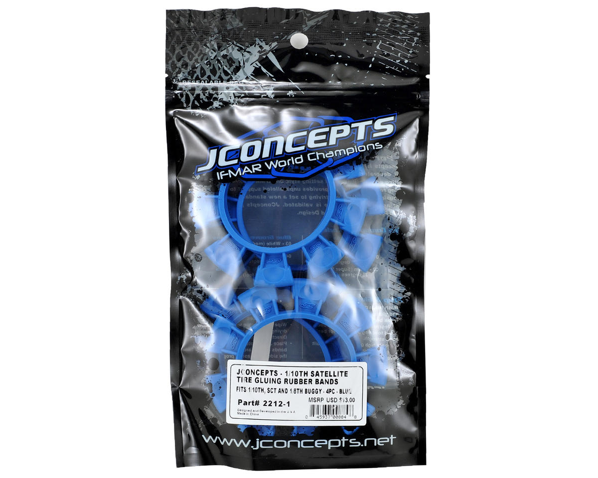JConcepts "Satellite" Tire Glue Bands (Blue)