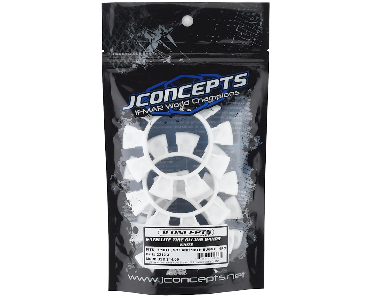 JConcepts "Satellite" Tire Glue Bands (White)