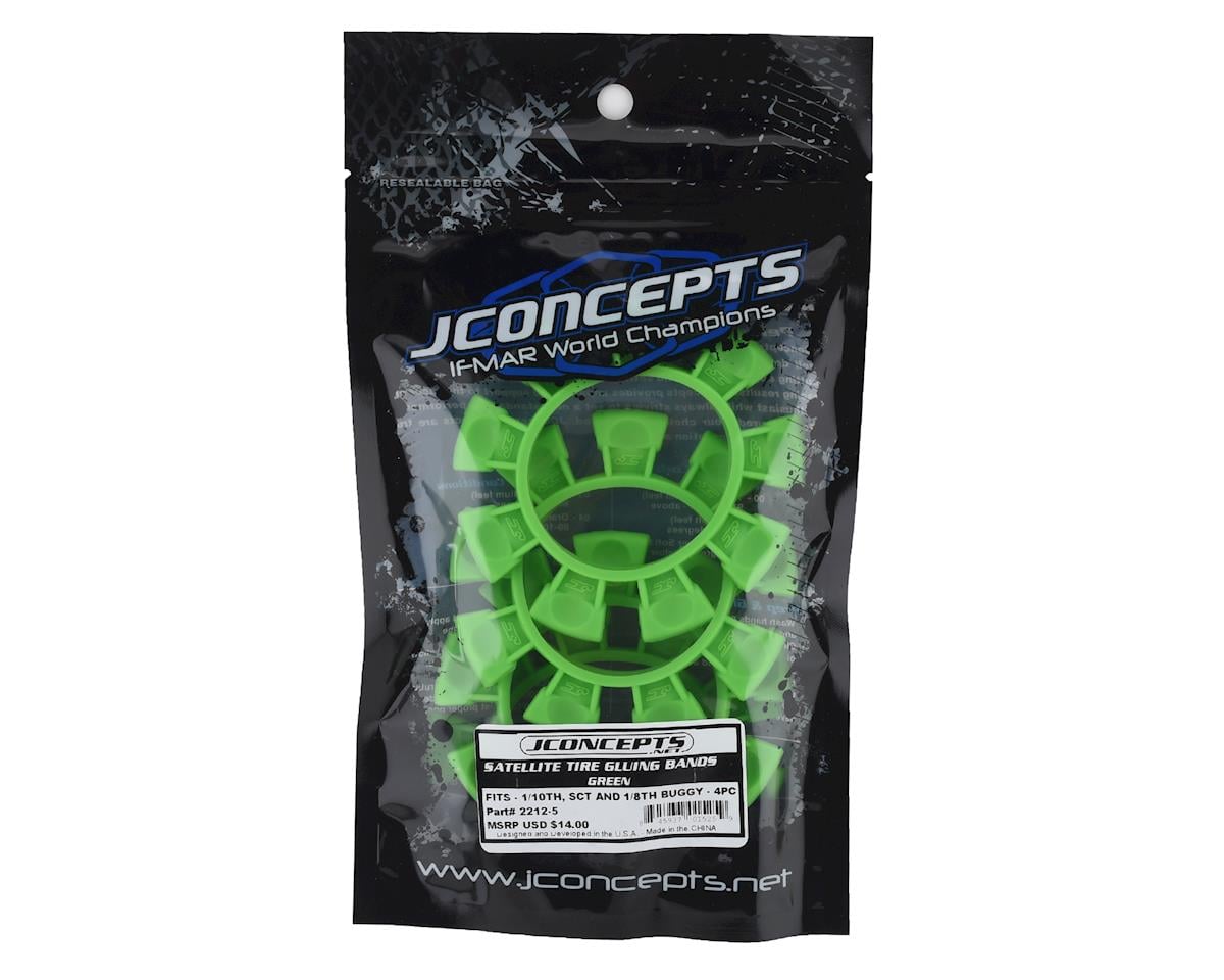 JConcepts "Satellite" Tire Glue Bands (Green)