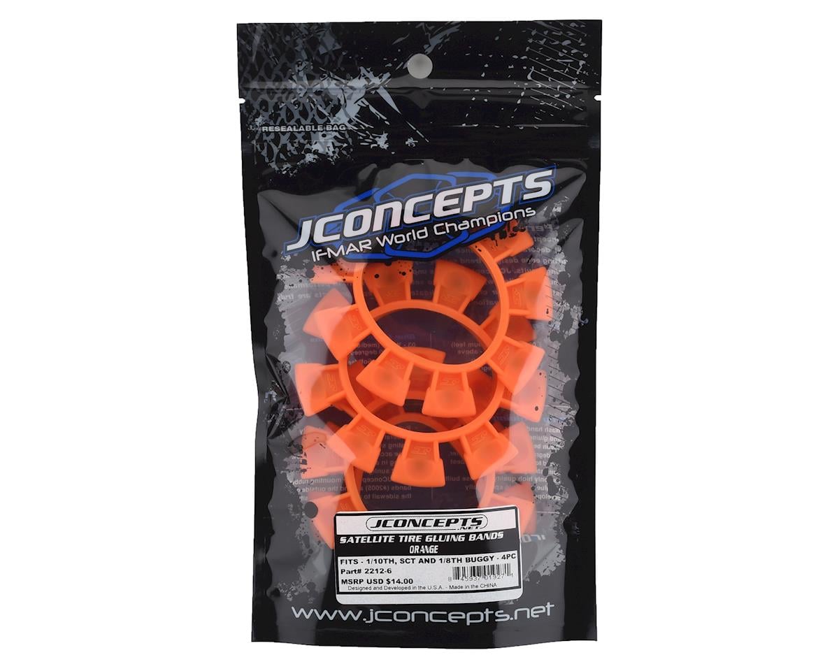 JConcepts "Satellite" Tire Glue Bands (Orange)